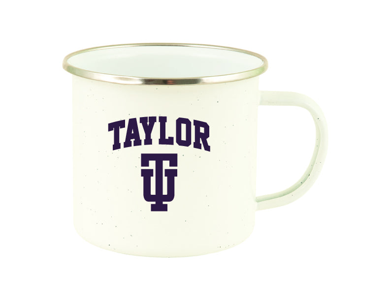 RFSJ Speckled Fireside Camper Mug, White