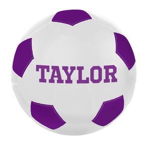 Medium 4" Foam Soccer Ball, Purple/White (SG005)