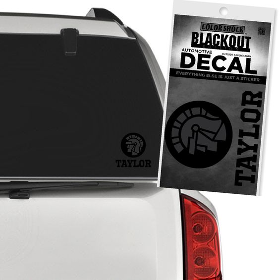 Taylor Black Out Decal by CDI