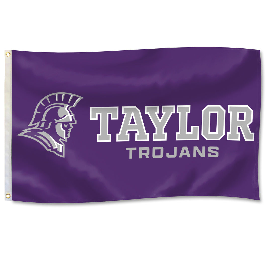 DuraWave Flag 3'x5', Purple, Taylor Trojans