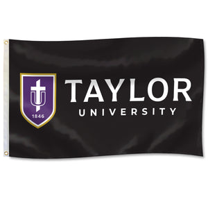 DuraWave Flag 3'x5', Black, Taylor Logo