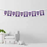 TU Felt String Banner | Purple/White