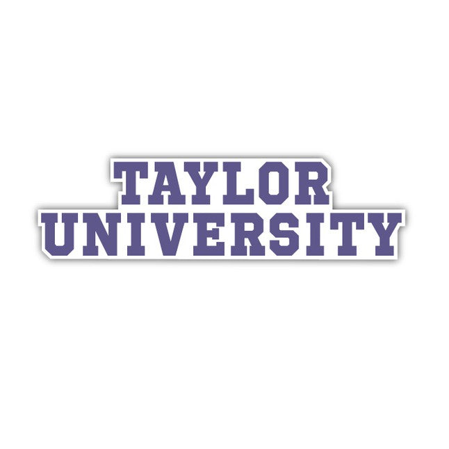 Taylor University Stacked Decal - D6